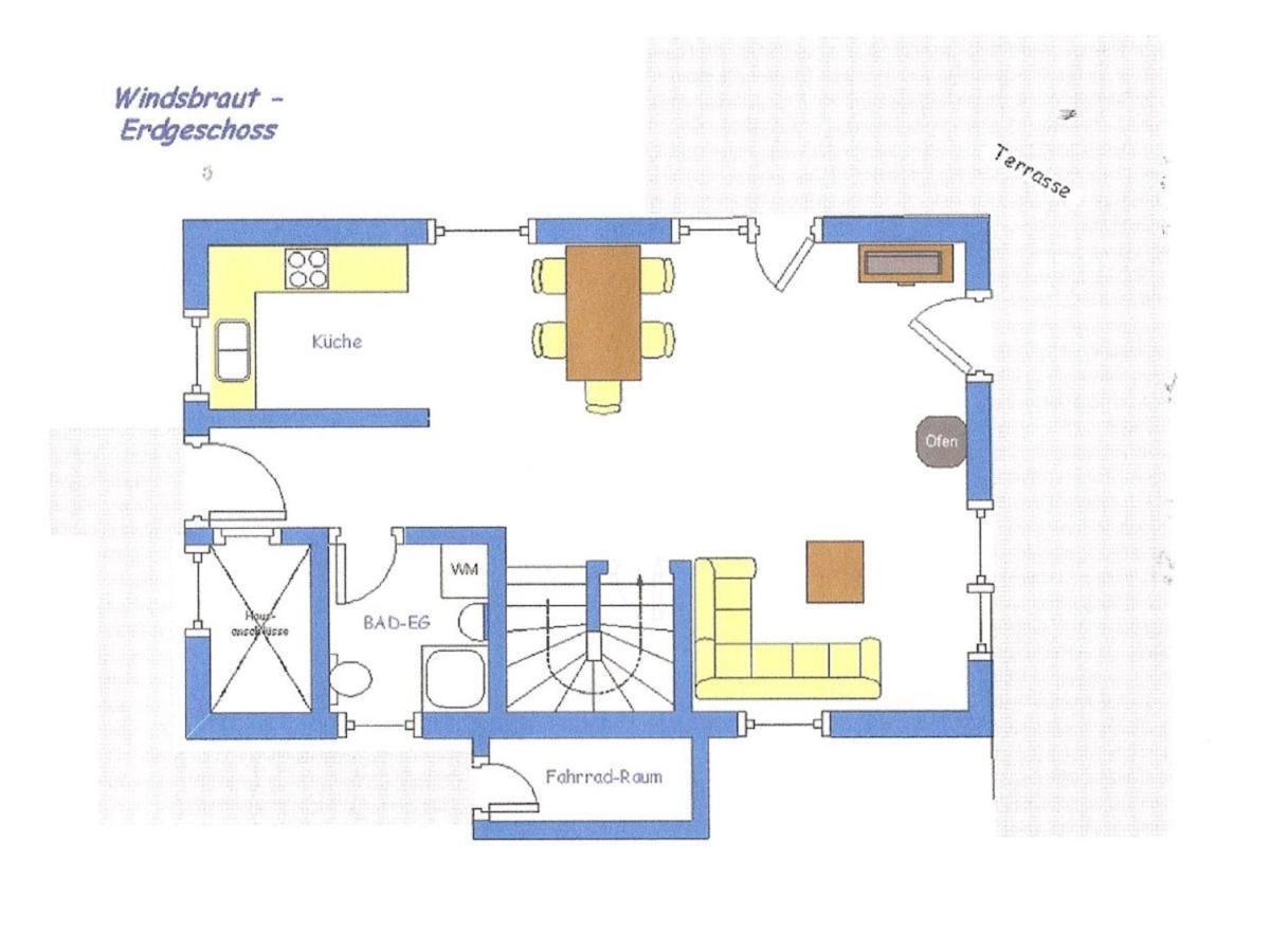 Reetdachhaus Windsbraut Villa Breege Ngoại thất bức ảnh